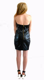 Naven Faux Leather Sweetheart Dress *Sample