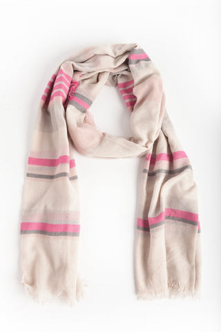 Pink/Gray Scarf